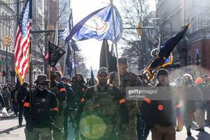 Оружейные протесты в Ричмонд, штат Вирджиния. 20 января 2020 г. фото