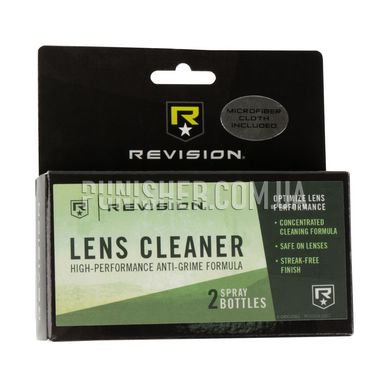 Revision Lens Cleaner Spray Kit with Cloth, Black, Care product