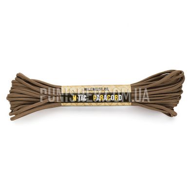 M-Tac 550 Type III 15m Paracord, Coyote Brown