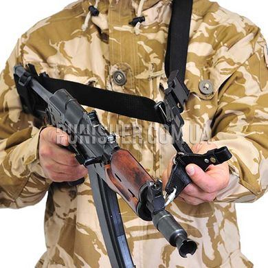 Оружейный ремень A-line T2 автоматный трехточечный, Черный, Оружейный ремень, Трехточечный