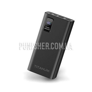 Titanum 728S 30000 mAh Powerbank with fast charging function, Black