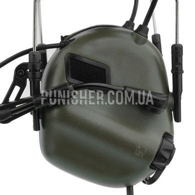 Earmor M32 Mod 3 Tactical Headset, Foliage Green, Headband, 22, Single