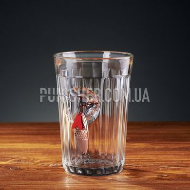 Gun and Fun Faceted Glass with spoon, Clear, Посуда из стекла