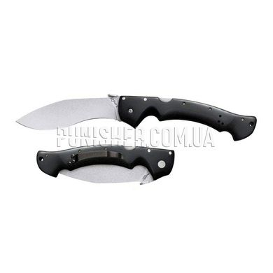 Cold Steel Rajah 2 Folding Knife, Black, Knife, Folding, Smooth