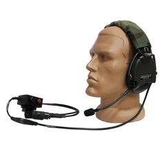 Активна гарнітура TCI Liberator III headband з кнопкою PTT, Olive, З наголів'єм, Single