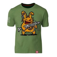 Peklo.Toys Hell Bunny with Mashingver T-shirt, Olive, Large