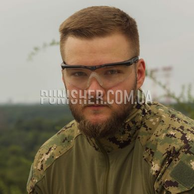 Балістичні окуляри Revision Stingerhawk U.S. Military Kit, Чорний, Прозорий, Димчастий, Окуляри, Large