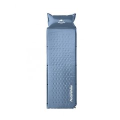 Коврик надувной с подушкой Naturehike NH15Q002-D, 25мм, Голубой, Коврик