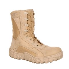 Rocky S2V Tactical Military Boots, Tan, 10.5 R (US), Demi-season
