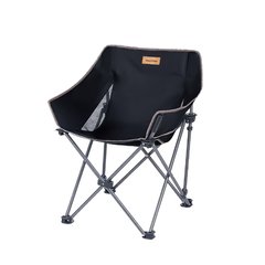 Крісло складне Naturehike NH20JJ022 600D Oxford Cotton/сталь, Чорний, Стілець