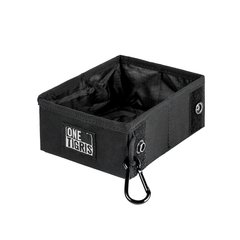 OneTigris Small Collapsible Dog Bowl, Black, Medium