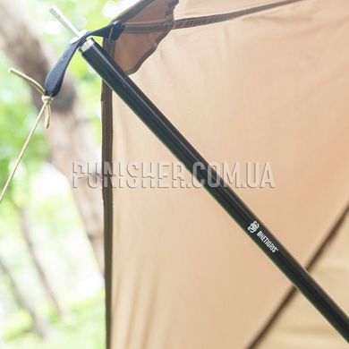 Стійки OneTigris Tent Poles для намету, 160 см, Чорний, Стійки