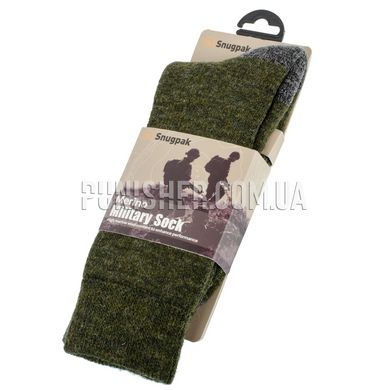 Теплі шкарпетки Snugpak Merino Military Sock, Olive, 6-9 UK (39-43 UA), Зима