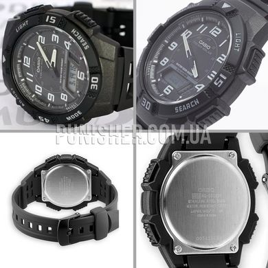 Casio Comby Sport AQ-S800W-1BVEF Watch, Black, Alarm, Date, Day of the week, Month, Second time zone, Backlight, Stopwatch, Timer