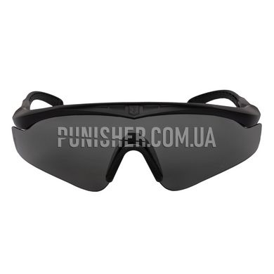 Комплект балістичних окулярів Revision Sawfly Max-Wrap Eyewear Deluxe Yellow Kit, Чорний, Прозорий, Димчастий, Жовтий, Окуляри, Large