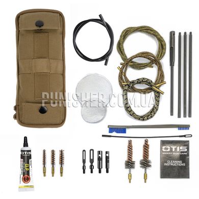 Otis 5.56mm/7.62mm/9mm Defender Series I-MOD Cleaning Kit, Coyote Brown, 9mm, 7.62mm, 5.56