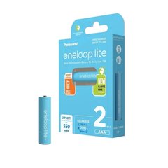 Panasonic Eneloop Lite AAA 550 mAh Battery 2pcs, Blue, AAA