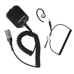 Thales Remote Speaker Microphone Kit with PRC/MBITR connector, Black