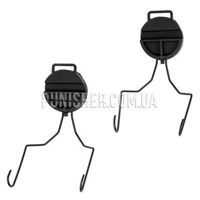 FMA MSA Sordin Type Headset Adaptor for ACH-ARC Helmet Rail, Black, Headset, MSA Sordin, Helmet adapters