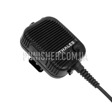 Комплект гарнітури Thales Remote Speaker Microphone Kit з роз'ємом під PRC/MBITR, Чорний