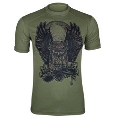 Kramatan Owl T-shirt, Olive, Large