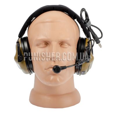 Earmor M32X Mark 3 MilPro Tactical Headsets with ARC rail adapter, Coyote Brown, Headband, With adapters, 22, Single