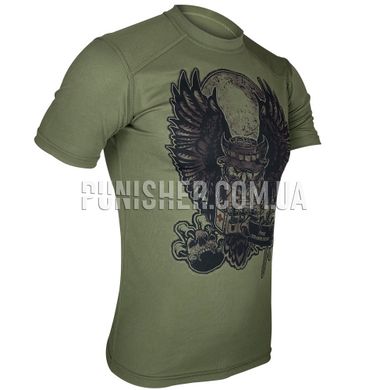 Kramatan Owl T-shirt, Olive, Large