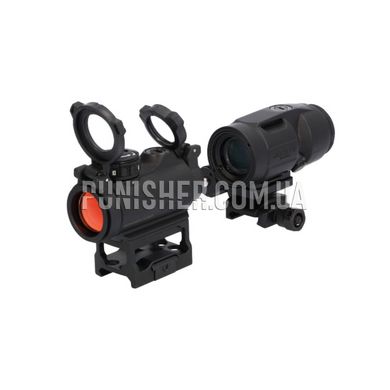 Sig Sauer Romeo-MSR 1x20mm Red Dot Sight with 3x22 Juliet3-Micro Magnifier, Black, Collimator, 1x, 2 MOA
