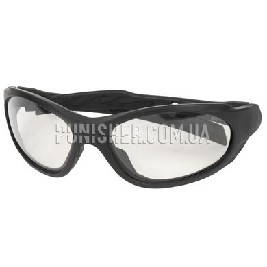 Wiley-X XL-1 Advanced Safety Sunglasses with Clear Lens, Black, Transparent, Goggles
