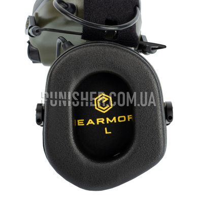 Активні навушники Earmor M31 Mark 3, Foliage Green, З наголів'єм, 22