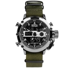 Besta Prof Green Watch, Green, Alarm, Date, Day of the week, Month, Backlight, Stopwatch, Tactical watch