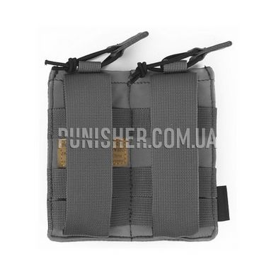 Emerson Double Magazine Pouch for S&S Precision Vest, Grey, Molle, Glock, Beretta, Fort 12, Fort 14, ПМ, For plate carrier, 9mm, Cordura 500D, Plastic