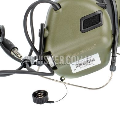Активная гарнитура Earmor M32N Mark 3 MilPro, Foliage Green, Подшлемные, 22, Single