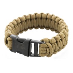 M-Tac Paracord Bracelet, Coyote Brown, Medium
