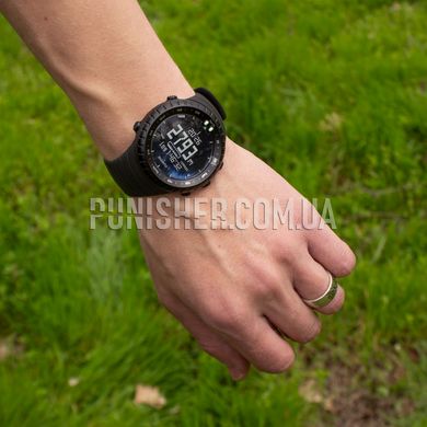 Suunto Core All Black Watch, Black, Altimeter, Barometer, Alarm, Depth gauge, Date, Month, Year, Calendar, Sunrise / sunset time, Second time zone, Compass, Tachymeter, Thermometer, Storm advance, Tactical watch