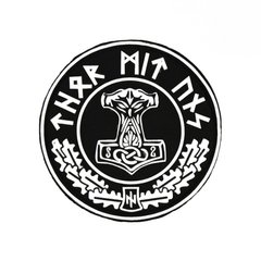 M-Tac Thor MIT UNS PVC Patch, White/Black, PVC