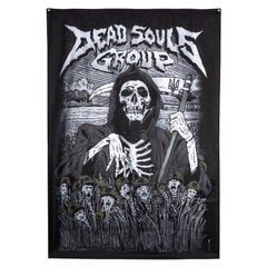 Dead Souls Group Harvest Flag, Black
