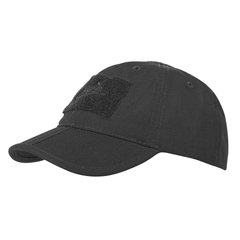 Бейсболка Helikon-Tex Baseball Folding Cap, Чорний, Універсальний