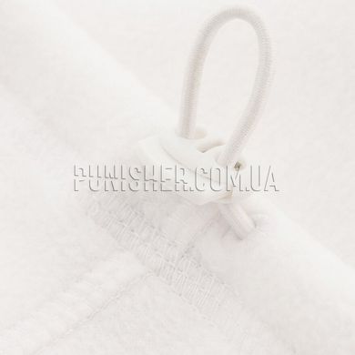 M-Tac Elite Neck Gaiter Fleece Short with tightening 260 g/m2, White, Large/X-Large