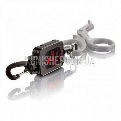NAR Scissor Leash Retractor, Black, Safety cord