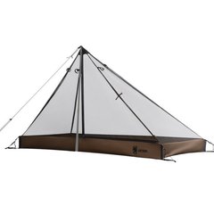 OneTigris 1-Person Mesh Inner Tent 200x115x85 cm, Coyote Brown, Shelter, 1