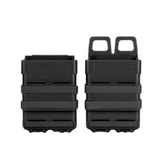 FMA FastMag Magazine Pouch for M4 2 pcs, Black, Molle, AR15, M4, M16, HK416, For plate carrier, .223, 5.56, Plastic