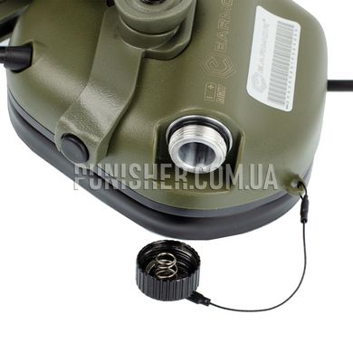 Активні навушники Earmor M31X Mark 3 MilPro з кріпленням на M-Lok, Foliage Green, З наголів'єм, З адаптерами, 22