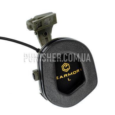 Earmor M31X Mark 3 MilPro M-Lok Headset, Foliage Green, Headband, With adapters, 22