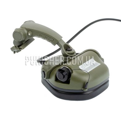Активные наушники Earmor M31X Mark 3 MilPro с креплением на M-Lok, Foliage Green, С оголовьем, С адаптерами, 22