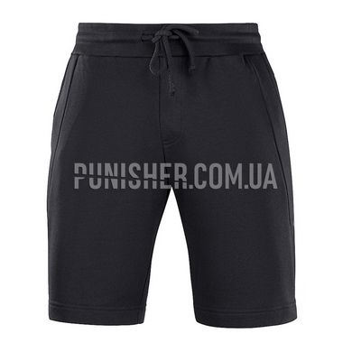 M-Tac Casual Fit Cotton Black Shorts, Black, Medium