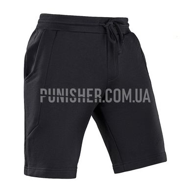 M-Tac Casual Fit Cotton Black Shorts, Black, Medium