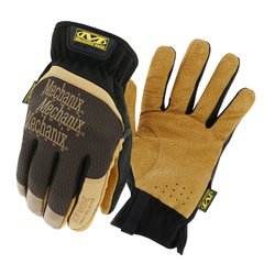 Mechanix Leather FastFit DuraHide Brown Gloves, Brown, Small