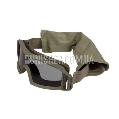 Комплект защитной маски Revision Wolfspider Goggle Deluxe Kit, Khaki, Прозрачный, Дымчатый, Желтый, Маска
