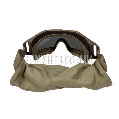 Комплект захисної маски Revision Wolfspider Goggle Deluxe Kit, Khaki, Прозорий, Димчастий, Жовтий, Маска
